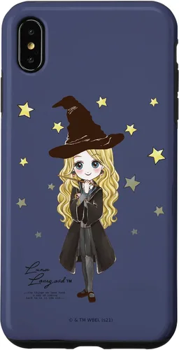 Vista 11 de Funda para iPhone 16 Harry Potter Luna Lovegood con cita y estrellas