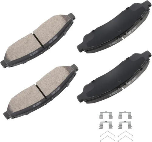 Vista 14 de cciyu Juego de pastillas de freno delanteras de cerámica profesional D681 para BMW 530i, 97-03 para BMW 540i, 95 97-01 para BMW 740i, 95-01 para BMW