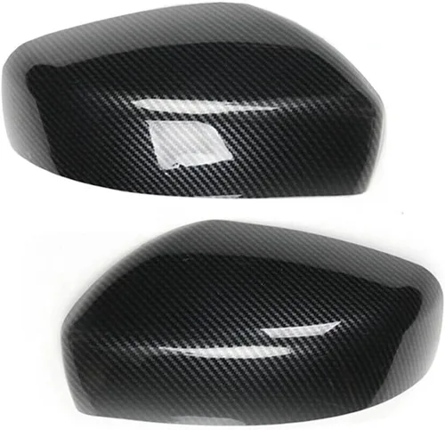 Vista 4 de Par de espejo retrovisor lateral tapa cubierta Trim para Infiniti G37 2008 Fibra de carbono