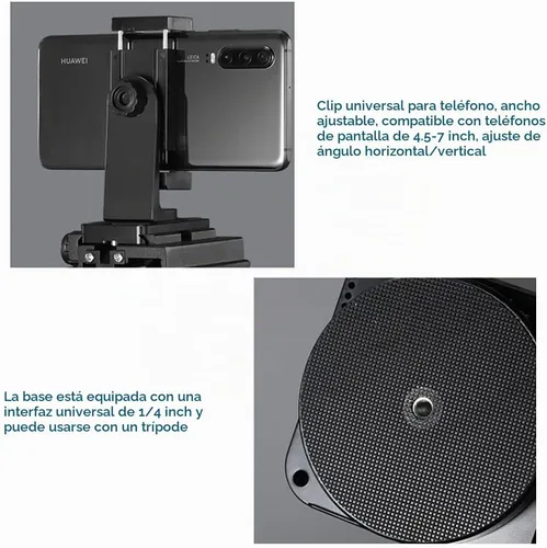 Vista 9 de YT-1000 Cabezal panorámico con control remoto, cabezal panorámico giratorio motorizado automático para teléfonos inteligentes/cámaras réflex