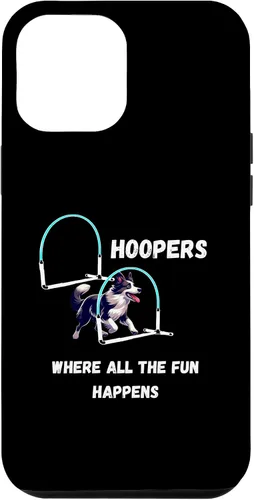 Vista 6 de iPhone 15 Dog Agility Dog Hoopers all the fun happens border collie Case