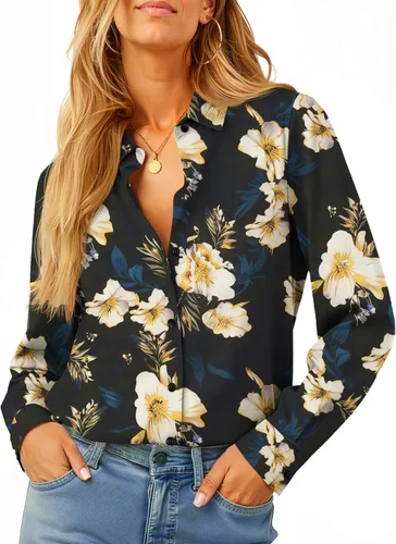 Vista 14 de Soft Non-Iron Wrinkle-Free Button Down Shirts for Women Dress Shirts Collared Blouses Formal Business Work Tops
