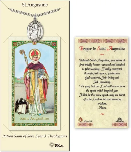 Vista 16 de Medalla de peltre Nuestra Señora de la Consolación con tarjeta de oración santa laminada