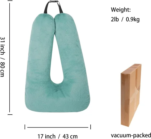 Vista 5 de Atablyn La almohada de cuello para niños proporciona doble apoyo a la cabeza y el cuello en cualquier posición de sueño en vuelos, automóviles