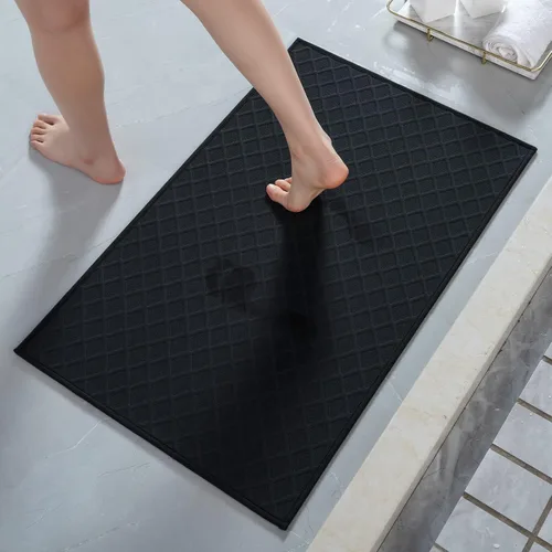 Vista 8 de AMOAMI Alfombra de Baño, Alfombra Ultra Delgada para Baño, Alfombras de Baño con Respaldo de Goma Antideslizantes para Baño, Alfombra de Baño