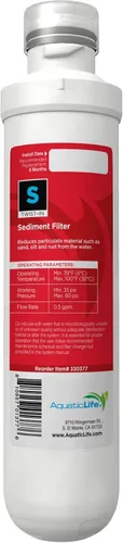 Vista 3 de Aquatic Life Cartuchos de repuesto RO/RODI Twist-In - Incluye 2 filtros de bloque de carbono y 2 cartuchos de sedimentos, sistemas de desionización