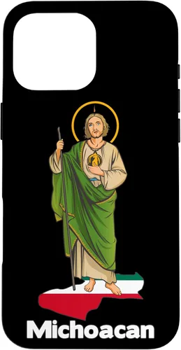 Vista 19 de Funda para iPhone 16 San Judas Tadeo con Michoacán México