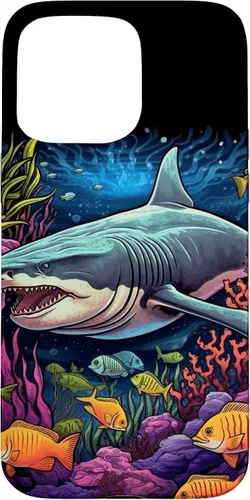 Vista 28 de iPhone 16 Tiger Shark Sea Ocean Underwater Shark Lover Case