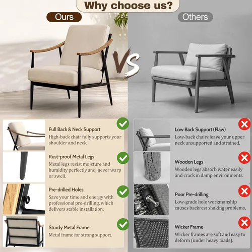 Vista 9 de RNKSFX - Silla con acentos modernos para sala de estar/dormitorio, silla de mediados de siglo con brazos, silla decorativa tapizada para oficina