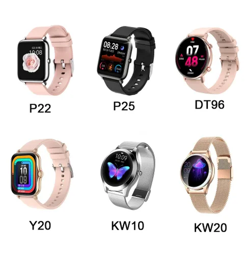 Vista 2 de Cable USB de carga táctil inteligente compatible con P22, P25, Y20, DT96, KW10 y KW20, reloj inteligente de 2 pines, cable de carga de succión