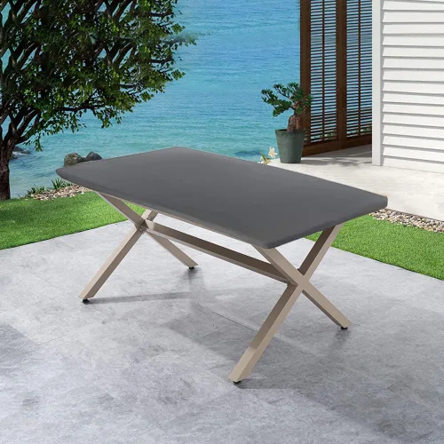 Vista 13 de Mantel impermeable con borde elástico, mantel lavable para exteriores, patio, cocina y comedor, 23 pulgadas, redondo, ajuste apretado, color negro