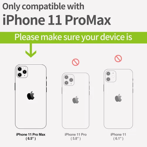Vista 3 de Carveit Funda de madera para iPhone 11 Pro Max [madera real dura y TPU suave negro] a prueba de golpes, protector de madera único para teléfono