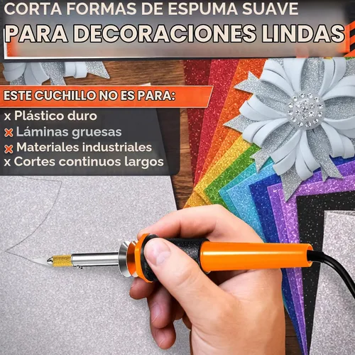Vista 7 de Juego de herramientas de cortador de plástico de cuchillo caliente; 30 W