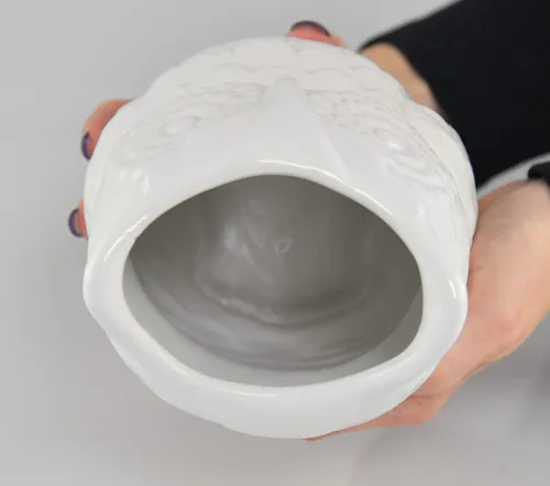 Vista 9 de Home-X Soporte para utensilios de cerámica con diseño de búho, organizador de cocina, organizador grande de utensilios para mostrador