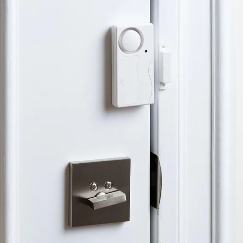 Vista 5 de SABRE Alarma de puerta o ventana con control remoto, alarma de 120 dB, audible hasta 750 pies (754.6 ft), 4 ajustes ajustables, brazo y desarma