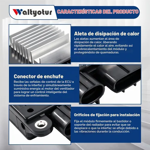 Vista 5 de Reemplazo del módulo de la unidad de control del ventilador de refrigeración para Corolla Matrix 2009-2013 Reemplazo para 5 CX-7 2007-2010