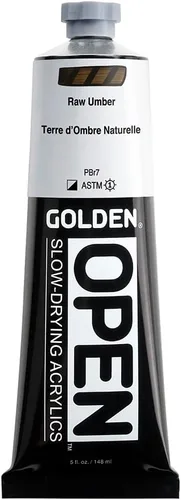 Vista 17 de Golden Open Pintura Acrílica, 2 onzas, Siena Quemada
