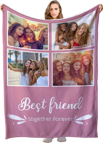 Vista 26 de Manta personalizada con imagen, manta de fotos personalizada, manta personalizada, regalos personalizados para novio, novia, mamá
