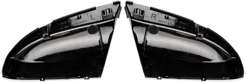 Vista 8 de Espejo lateral LED intermitente, luz de charco para conductor y pasajero, lente transparente para 68064948AA 68064949AA compatible con Dodge Ram