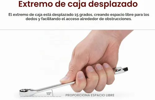Vista 2 de TEKTON - Llave combinada (0.472 pulgadas).