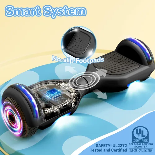Vista 6 de SISIGAD Scooter, 6.5" Flash Wheels & Corlorful LED Lights, All for Girls Boys Kids Ages 6+