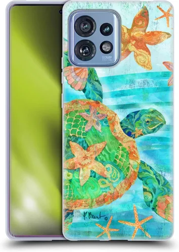 Vista 19 de Head Case Designs Officially Licensed Paul Brent Agate Mermaid Coastal Soft Gel Case Compatible with Moto Edge 40 Pro/Plus 2023
