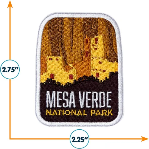 Vista 3 de Vagabond Heart Parche de Parque Nacional Mesa Verde - Recuerdo de Mesa Verde - Insignia de viaje para planchar
