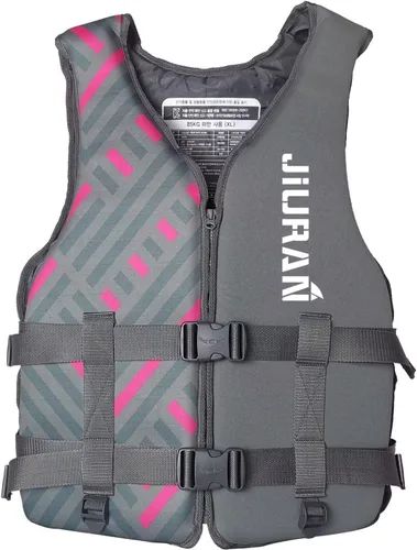 Vista 8 de Chaleco de kayak para adultos con correas para las piernas, chaqueta de chaleco de natación de secado rápido para navegación, pesca, surf, chaqueta