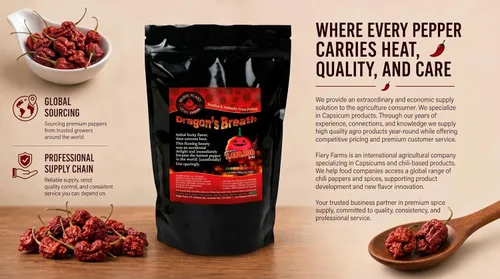 Vista 6 de Magic Plant - Cápsulas enteras de pimienta Red Dragon's Breath Pepper – 1/2 oz, 1.2M-2M SHU, cápsulas de chile rojo secado en caliente para salsa