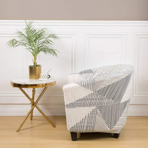 Vista 4 de GULI Fundas de terciopelo para silla de bañera, funda para sillón, funda de sofá de lujo de alta elasticidad, fundas de felpa de elastano, protector