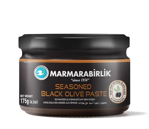 Vista 8 de Marmarabirlik, Aceitunas negras para untar picantes, pasta de aceitunas turcas y tapenade, sabor mediterráneo gourmet, perfecto para sándwiches