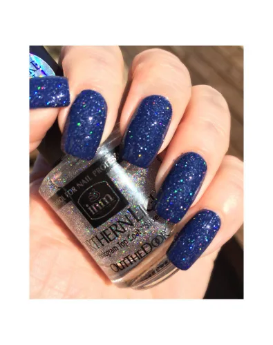 Vista 4 de INM Northern Lights - Capa superior con holograma plateado, secado rápido, 1/2 onza (1 unidad)