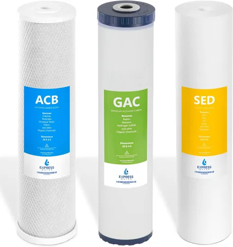 Vista 18 de Express Water Juego de filtros antiincrustaciones para toda la casa, kit de repuesto de acondicionador de agua de filtración de 3 etapas