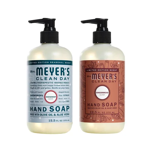 Vista 10 de Mrs. MEYER'S Jabón líquido para manos, 1 aroma de sidra de manzana y 1 aroma de saúco, 12.5 onzas líquidas cada uno (paquete variado)