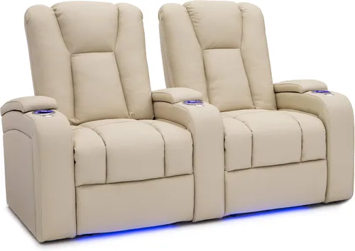 Vista 13 de Seatcraft Serenity - Asiento de cine en casa, fila negra de 3 Negro