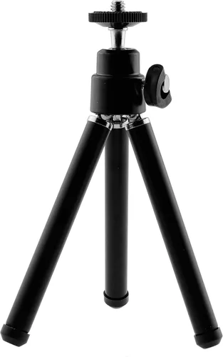 Vista 3 de CamKix Kit de trípode ajustable universal para Smartphones incluye trípode/soporte de smartphone universal / bolsa de terciopelo / paño