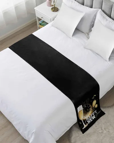 Vista 9 de Minimalis - Bufanda amarilla para cama individual, manta de lujo para cama individual, matrimonial, Queen, King, para dormitorio, hotel, boda