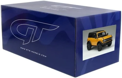 Vista 2 de GT Spirit Ford Bronco Wildtrak 2021, Cyber Orange Metallic US044 - Auto de juguete de resina a escala 1/18