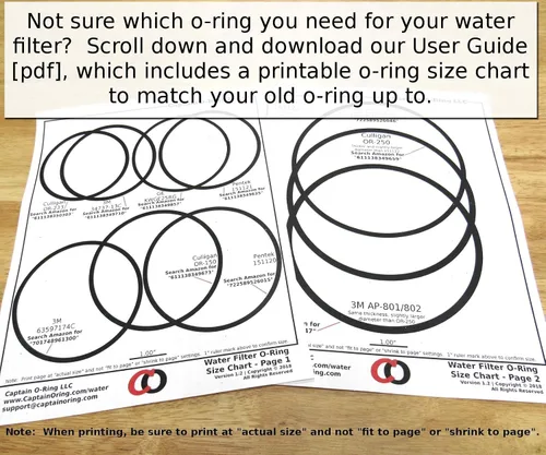Vista 8 de Captain O-Ring - Juntas tóricas de repuesto para Whirlpool WHKF-DWHBB (WHKF-C9) y plomero americano W10-PR (W10-OR) (paquete de 3)