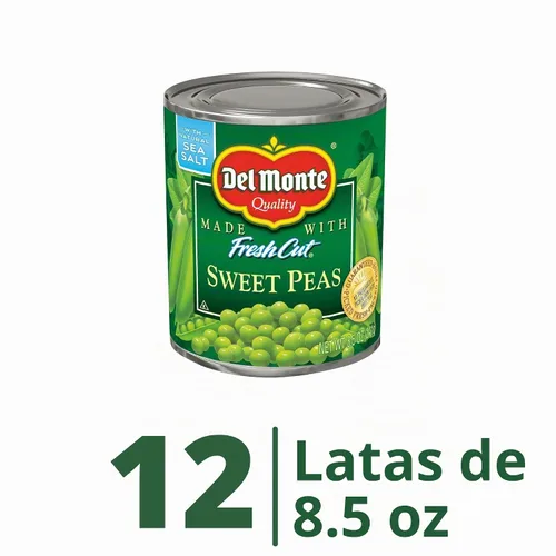 Vista 4 de Del Monte Guisantes dulces enlatados, 8.5 onzas (paquete de 12)