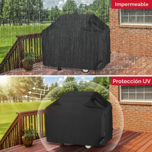 Vista 9 de Unicook Cubierta de parrilla de gas impermeable resistente al agua, cubierta de barbacoa de 65 pulgadas, material especial resistente a