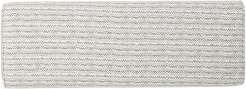 Vista 4 de Christopher Knight Home Sade Mid Century - Otomana de tela bohemia, patrón de zigzag gris claro
