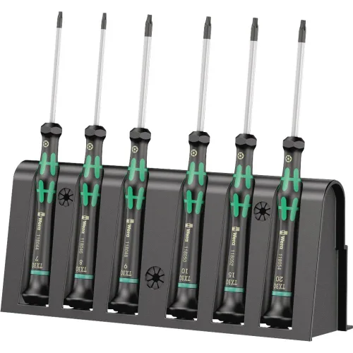 Vista 7 de Wera - Juego de destornilladores electrónicos Kraftform Micro con punta hexagonal y de bola, con soporte, 6 piezas, 5118156001 2052/6