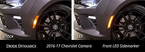 Vista 6 de Diode Dynamics Marcadores laterales LED ámbar/rojo compatible con Chevrolet Camaro 2016-2024