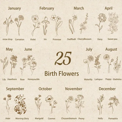 Vista 2 de Diario de cuero personalizado, diario personalizado con nombre de flor de nacimiento grabada, regalo de cumpleaños, oficina, Navidad, para mujeres