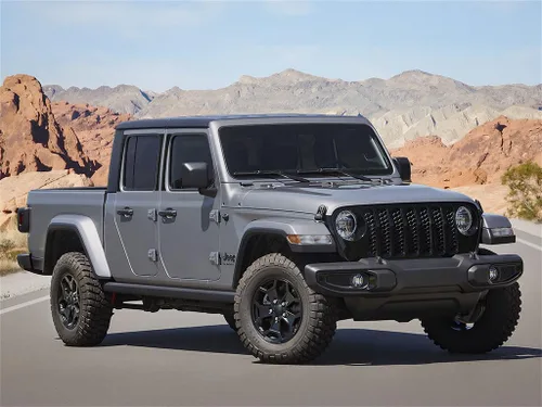Vista 4 de Rvinyl Moldura de ventana de poste de pilar compatible con Jeep Gladiator 2020-2023, aluminio (negro cepillado)