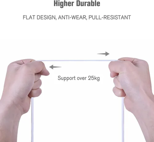 Vista 6 de Cable blindado Cat 7 para conexión de Ethernet (cable de la más alta velocidad), plano, tiene un conector RJ45 a prueba de enganche, para módem
