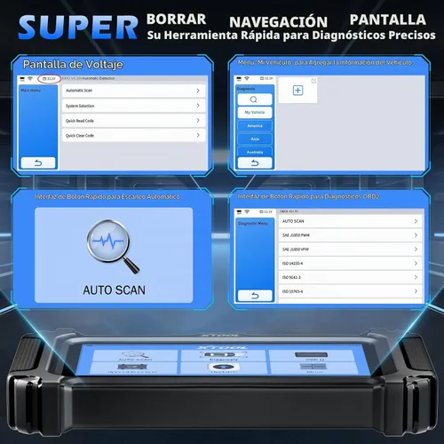 Vista 5 de El ABS SRS del escáner del coche de XTOOL D5 OBD2 del escáner del motor de la comprobación del lector de código 10 reset
