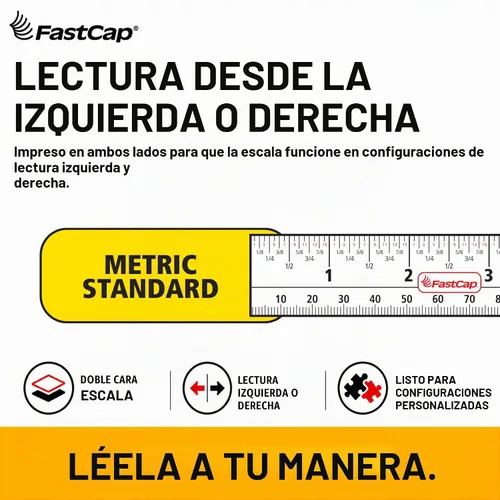 Vista 2 de FastCap ProCarpenter - Cintas métricas y adhesivas estándar, 16 pies