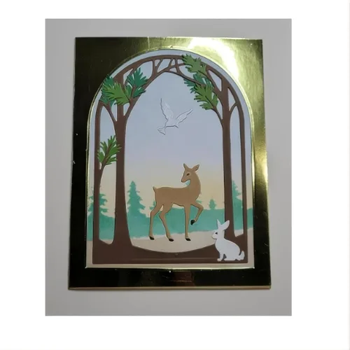 Vista 6 de Troqueles de metal de arco para hacer tarjetas, plantillas de corte para álbumes de recortes, álbum de fotos, plantilla de estampado de papel